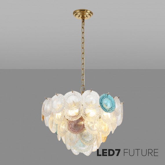 Loft Industry Modern - Rainbow Round Chandelier